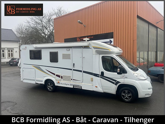 Sunlight T 69 queenbed Alufelger/Ryggekam/Lasteboks/Truma/DAB+