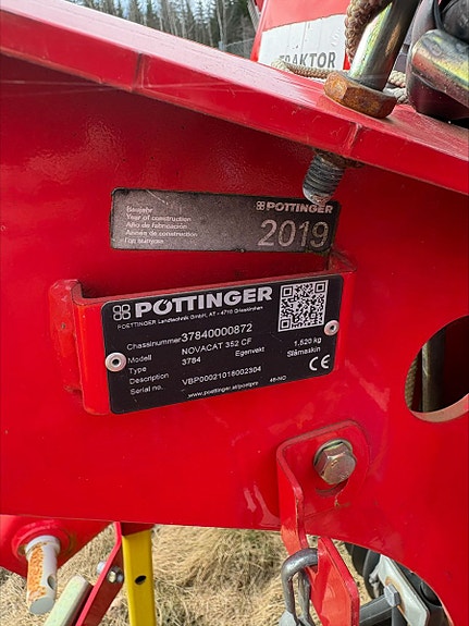 Pöttinger Novacat 352 2019, kr 135 000,-