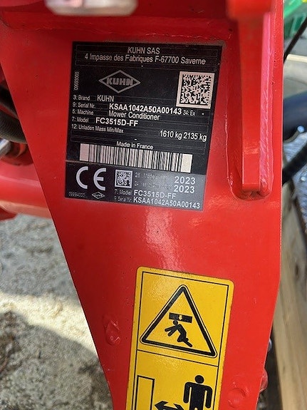 Kuhn FC 3515D 2023, kr 245 000,-