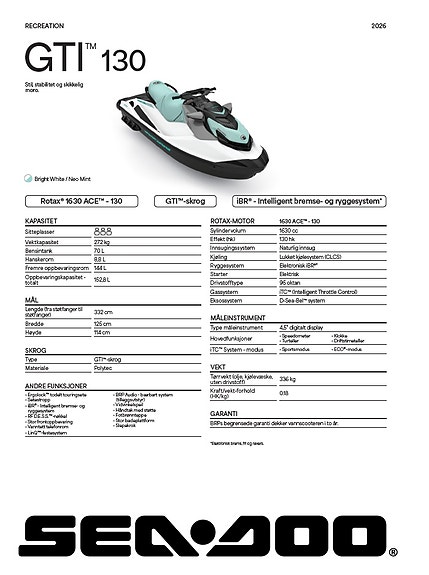 Sea-doo 130 GTI 2 of 3