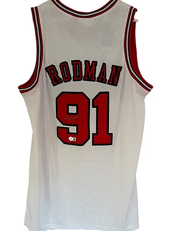 Signert Dennis Rodman Bulls drakt Beckett COA – Autograf – NBA