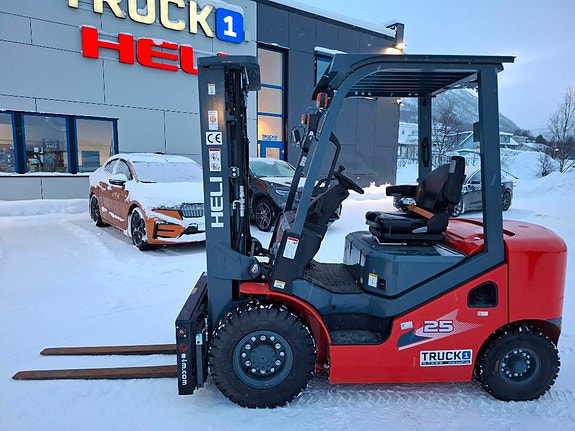 Heli CPCD25-XC26H - 2,5 tonns diesel - 4,7 m løftehøyde