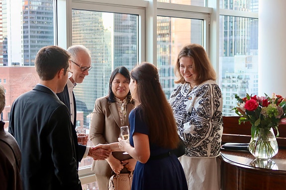 Fra FNs generalforsamling og en samling vi hadde med det norske generalkonsulatet, for å samle internasjonale og norske gjester før høynivåuken startet.