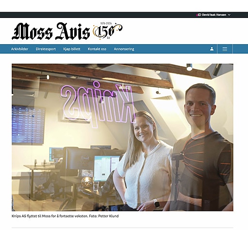 Knips har kontor i Moss sentrum, og et kontor i Austin, TX under etablering.