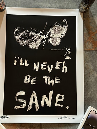 Kunst trykk signert av Dave Navarro. Jane’s Addiction /Red Hot Chili Peppers