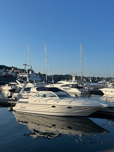 Turbåt Marex 350 CC til salgs // En eier