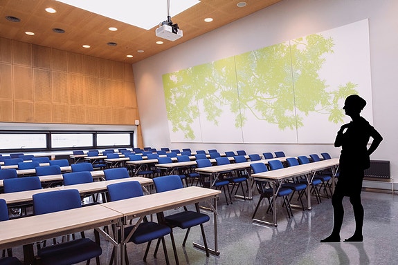 Fra ett  av møtelokalene våre