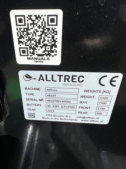 Alltrec elektrisk gressklipper -Gunstig utstillingsmaskin selges! 2023, kr 849 000,-