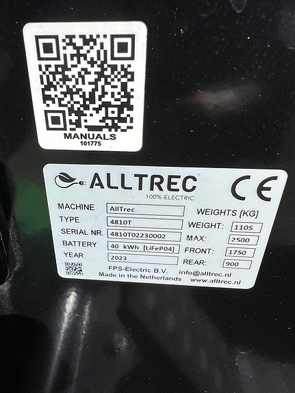 Alltrec elektrisk gressklipper -Gunstig utstillingsmaskin selges! 2023, kr 829 000,-