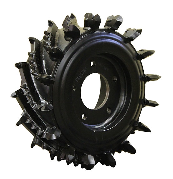 MenSe V-Tec materhjul og klippeaggregat for gravemaskiner og skogsmaskiner