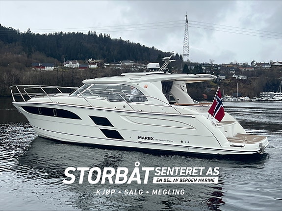 Marex 360 Cabriolet Cruiser, fullspekket, skipsreg, joystick, hekkthruster