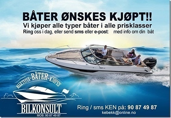 Selge båt? Firma kjøper, uten ansvar  http://Båterkjøpes.no    Ring 90 87 49 87 3 of 4