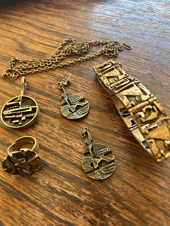 Retro/vintage smykker i bronse fra Jorma Lavine