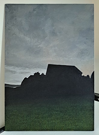 Mørket senker seg, original maleri