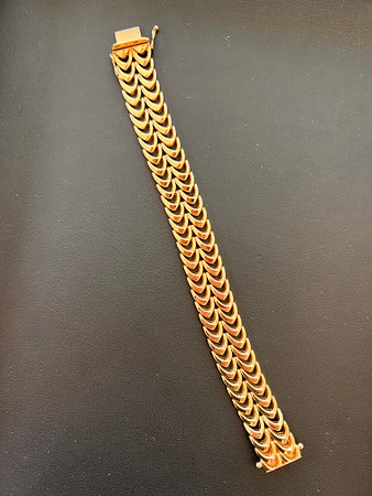 Vintage gullarmbånd 14 karat gull 36 gram