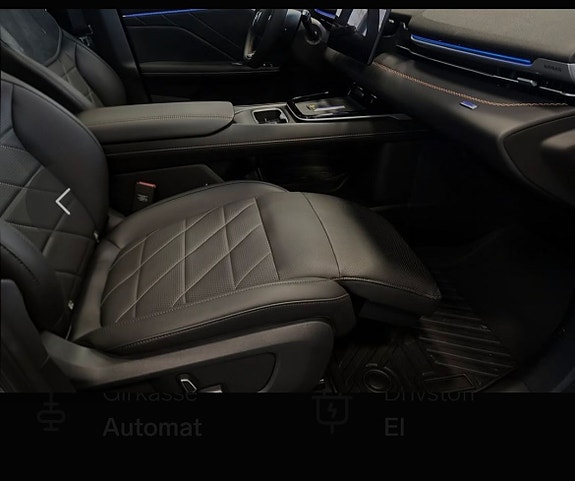 Stressless for passasjer foran