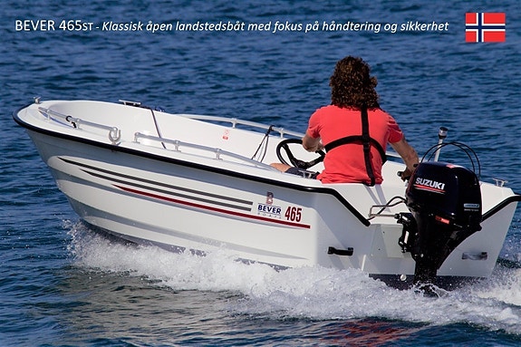 TILBUD BEVER 465ST Suzuki DF20ATL el.start og lift. Ekstra utstyr følger med