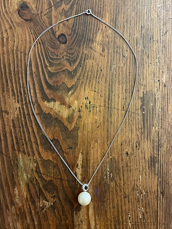 Vintage anheng 925 S med shell pearl (15 mm) – pent smykke