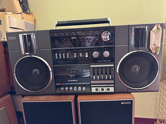 Radio-cassette GOLDSTAR TSR 700 – Boombox Vintage Crown, Fonctionne