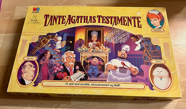 Vintage brettspill Tante Agathas Testamente