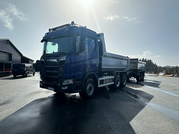 Scania R650 6x4 Tippbil med henger 3 of 5