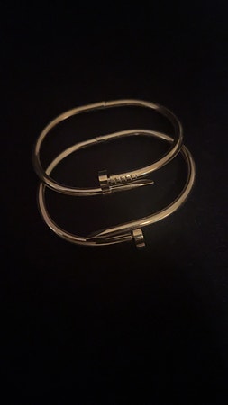 Vintage arvet gull armbånd