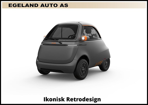 Microlino Lite EL.Mopedbil med Ikonisk Retrodesign" 200km / Finan