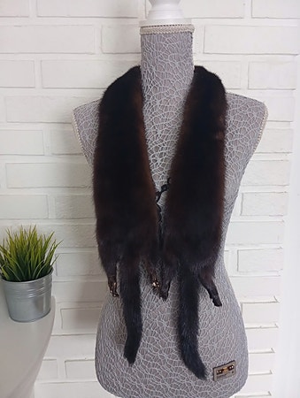 Nydelig vintage krage i ekte minkpels.