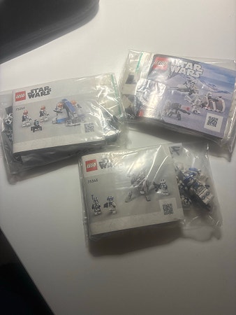 3 LEGO Star Wars sett 75359, 75345, 75320
