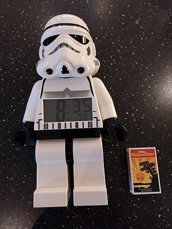 Lego Star Wars Stormtrooper vekkerklokke hvit