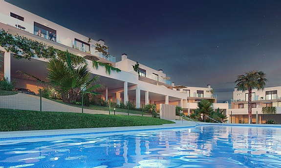 Nye boliger med privat hage | 3 soverom | Basseng | Nær La Cala de Mijas