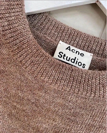 Acne Studios genser XS brun alpakkaull dame