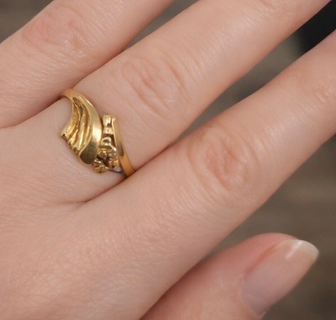 ⚜️ Vintage 1960 talls gullring. Nydelig og spesiell.