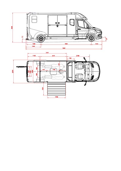 Mercedes-Benz KR Sprinter 4,8T Double Cab med luftfjæring