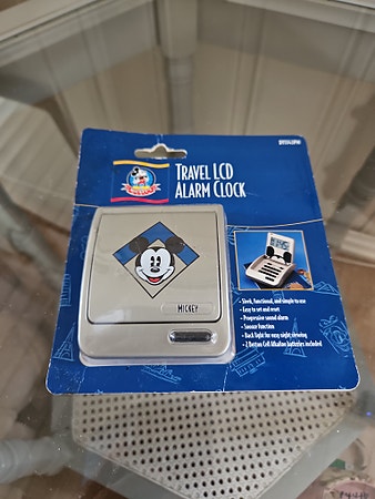 Vintage uåpnet mikke mus reise klokke