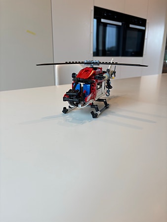 LEGO Technic helikopter rød og hvit