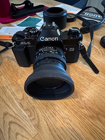 Canon AL-1 analog vintage speilreflekskamera svart