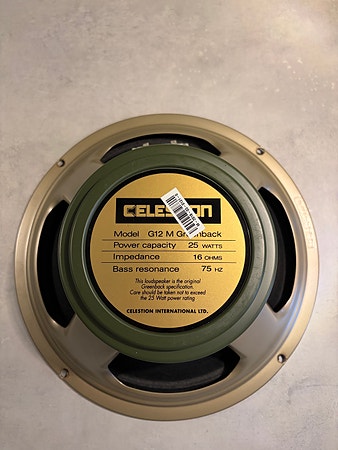 Celestion G12M Greenback høyttaler 12" 16 ohm 25W