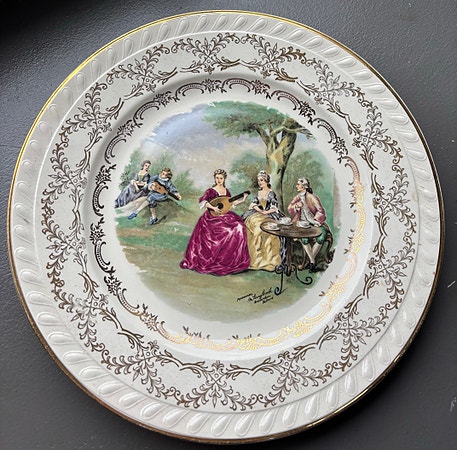 Stavangerflint dekorativ tallerken – vintage norsk porselen