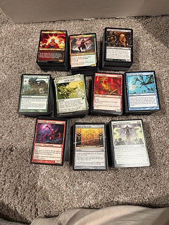 Ca 1000+ kort fra Magic the Gathering