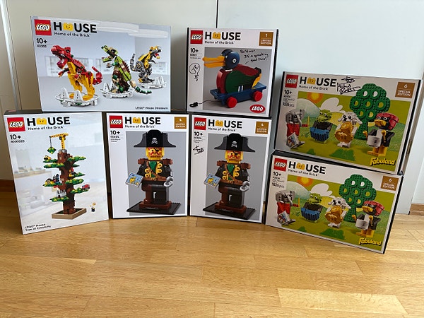 LEGO House ekslusive sett: 40504, 40501, 40506, 40366, 4000026