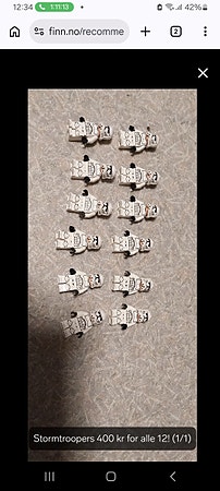 Lego Star Wars stormtrooper minifigurer hvit