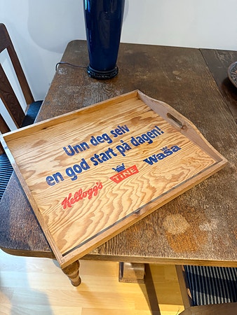 Retro reklamebrett / norsk vintage kjøkken