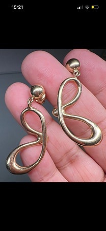 Vintage ekte gull øredobber 585