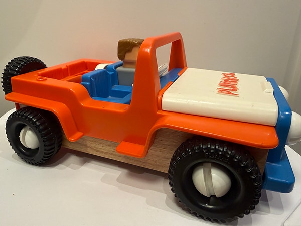 Vintage Playskool Take-Apart Jeep (1970-tallet) – Klassisk retro-leke!
