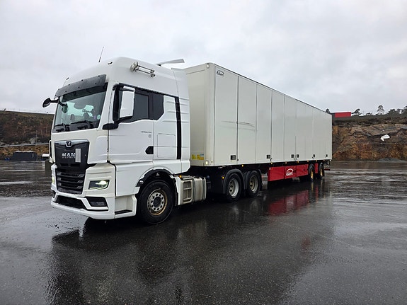 MAN TGX 28.510 Trekkvogn m/ Ekeri citytralle - Hel sideåpning