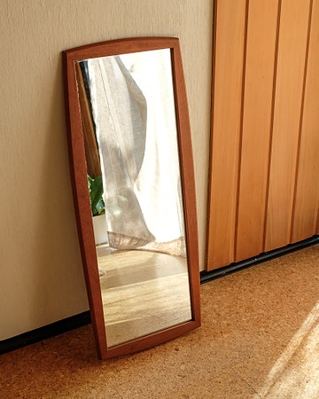 Vintage teak speil