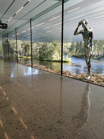 Betonggulv Kistefos museum