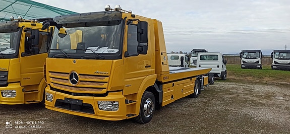 Mercedes-Benz Atego 1224 Automat med Isoli  Slide4 med bergingsbom og slisser. Rød og gul. LEVERINGSKLARE! 10 of 30