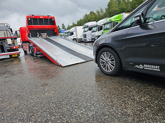 Mercedes-Benz Atego 1224 Automat med Isoli  Slide4 med bergingsbom og slisser. Rød og gul. LEVERINGSKLARE! 27 of 30